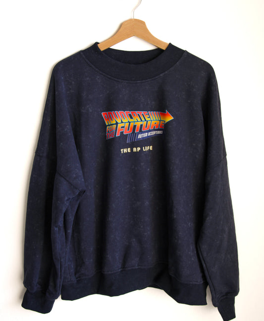 Women's Advocate For The Future Autism Acceptance Oversized Crewneck