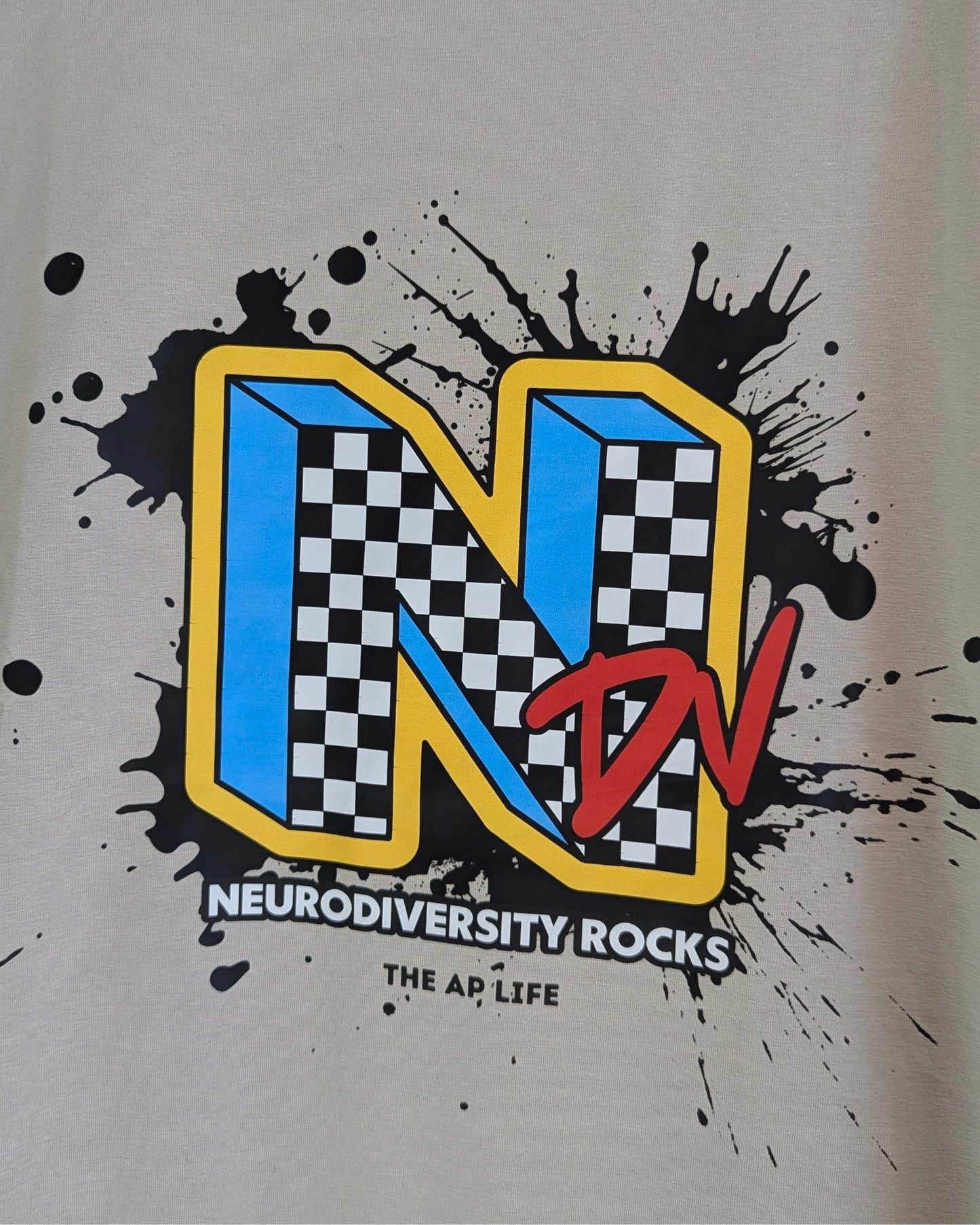 FINAL SALE - NDV Neurodiversity Rocks Adult Unisex Tee - See Description