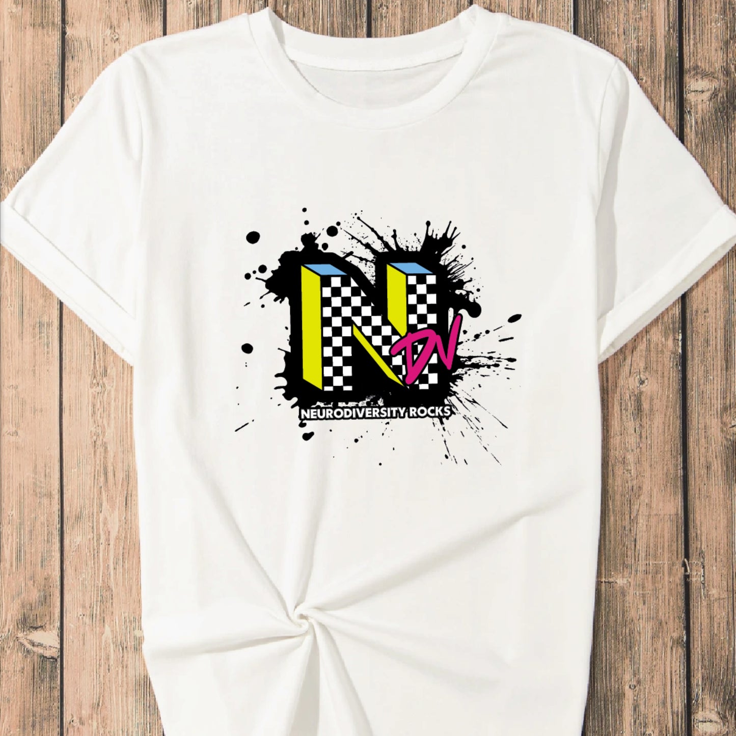 Women's NDV Neurodiversity Rocks T-Shirt