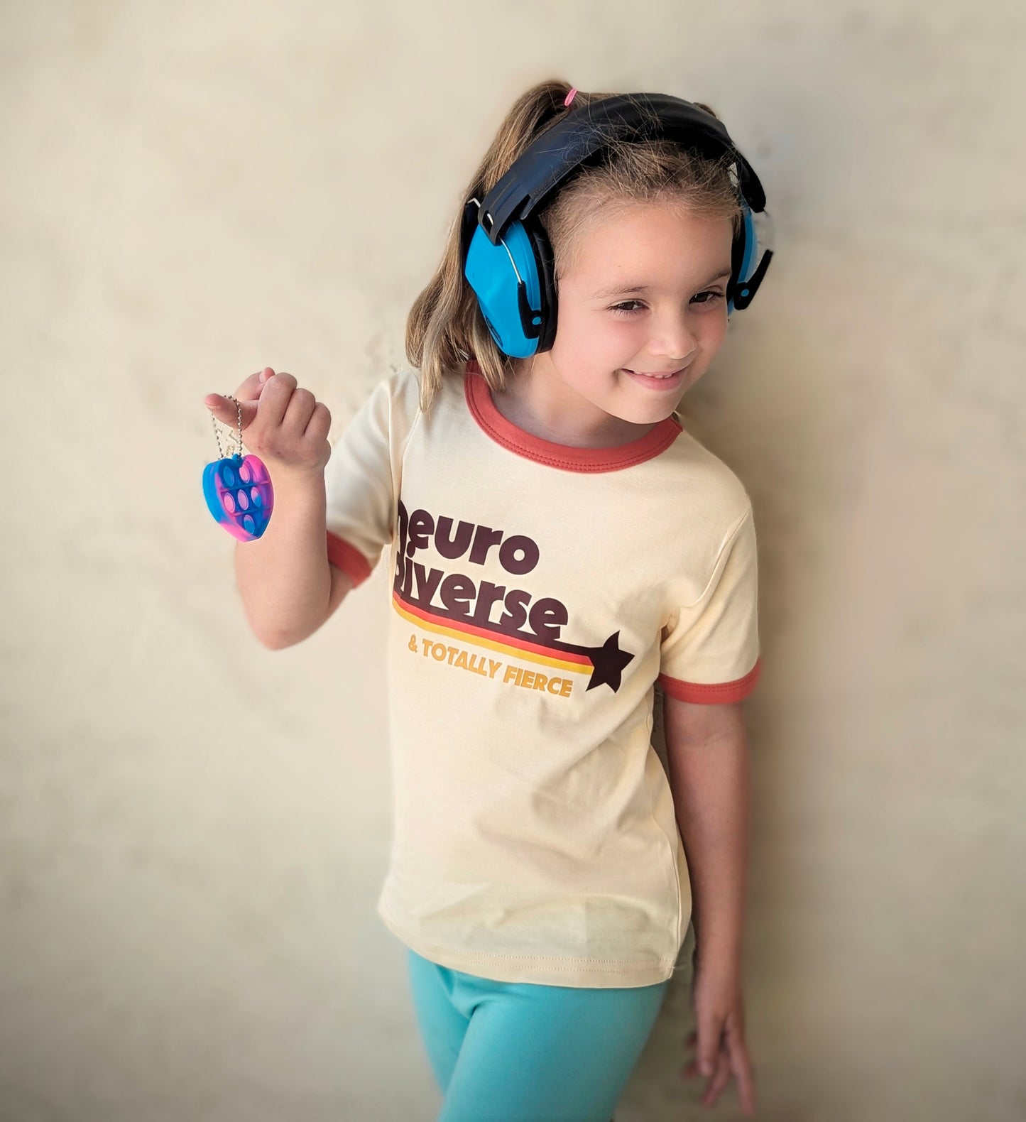 Neuro Diverse & Totally Fierce Kids Ringer Tee