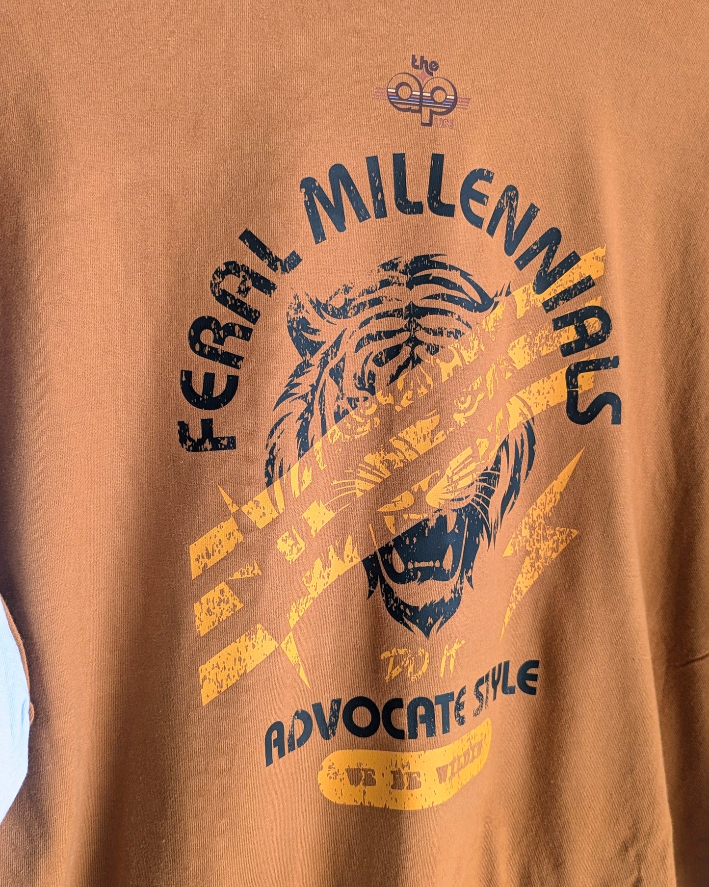 Feral Millennials do it Advocate Style - Women's Oversized Cropped Polo (XL) - Repurposed Rebels