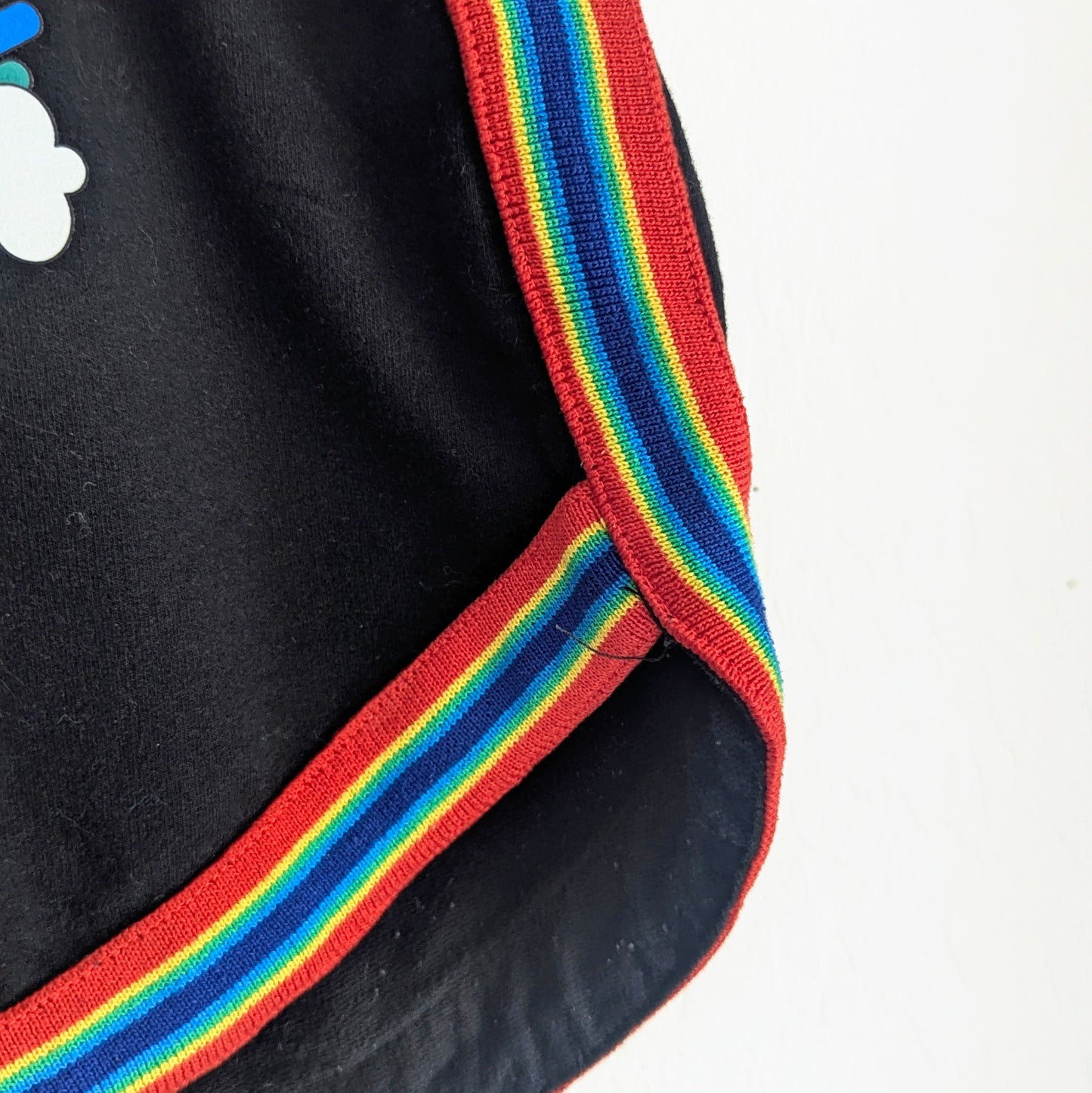 Care About Disability Rights - Women's Rainbow Trim Shorts (M) - Repurposed Rebels
