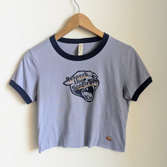 Respect the Spectrum - Women's Baby Ringer Tee (S) - Repurposed Rebels