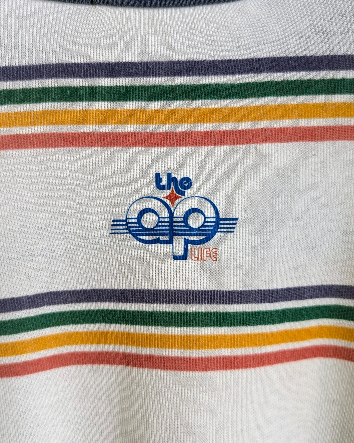 Care About Disability Rights - Women's Striped Ringer Tee (M) - Repurposed Rebels