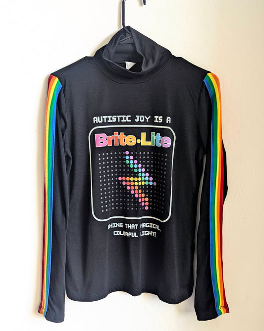 Autism is a Brite Lite - Women's Turtleneck (M) - Repurposed Rebels