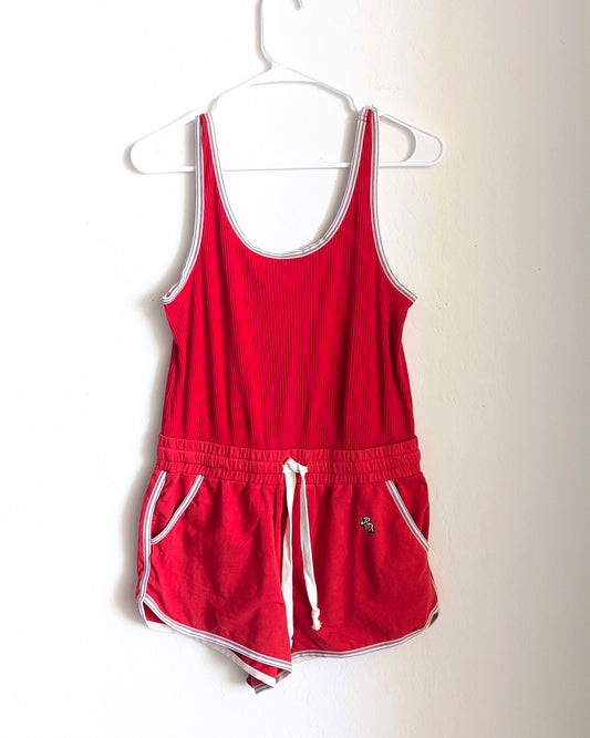 Includers Only - Women's Red Romper (S) - Repurposed Rebels