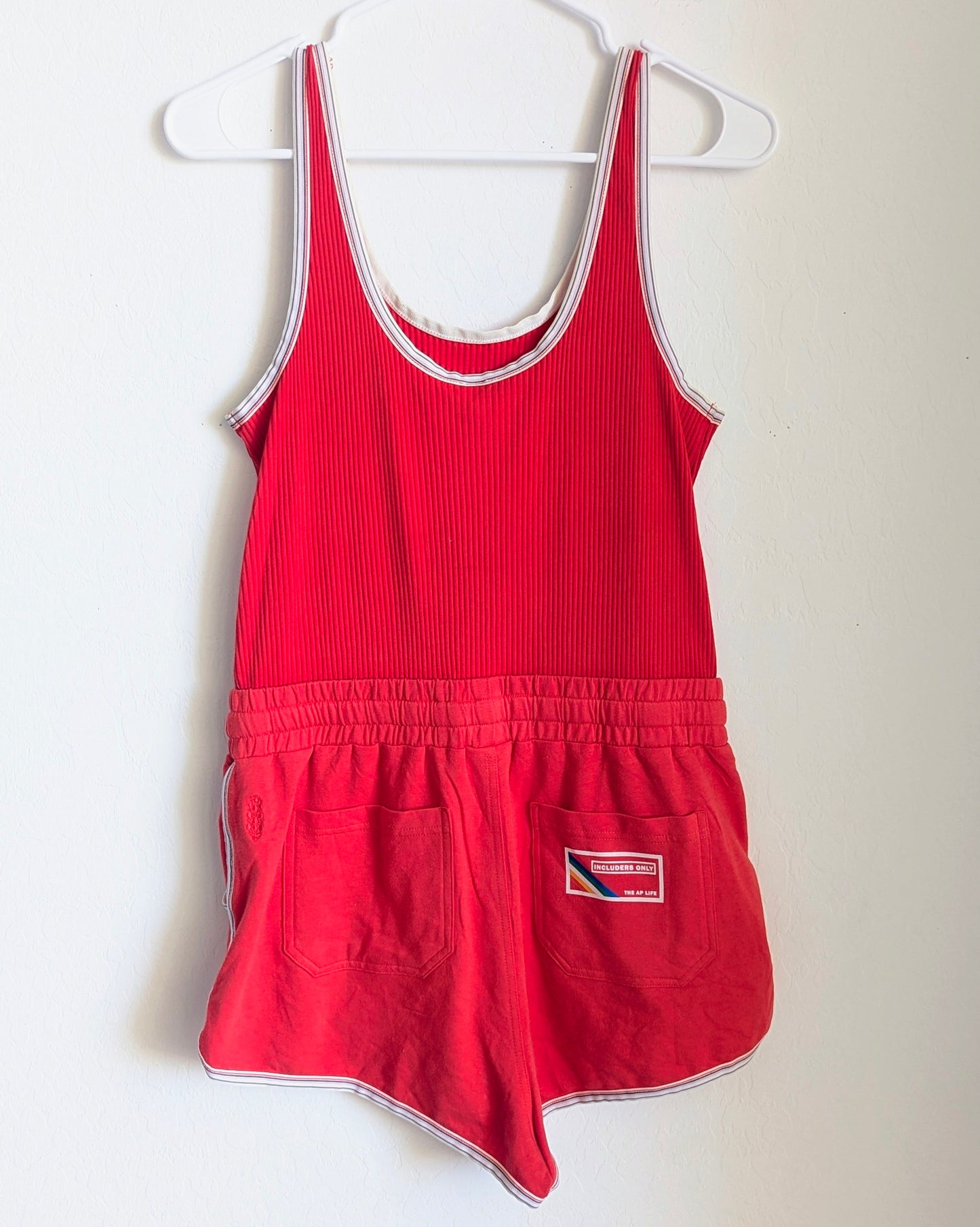 Includers Only - Women's Red Romper (S) - Repurposed Rebels