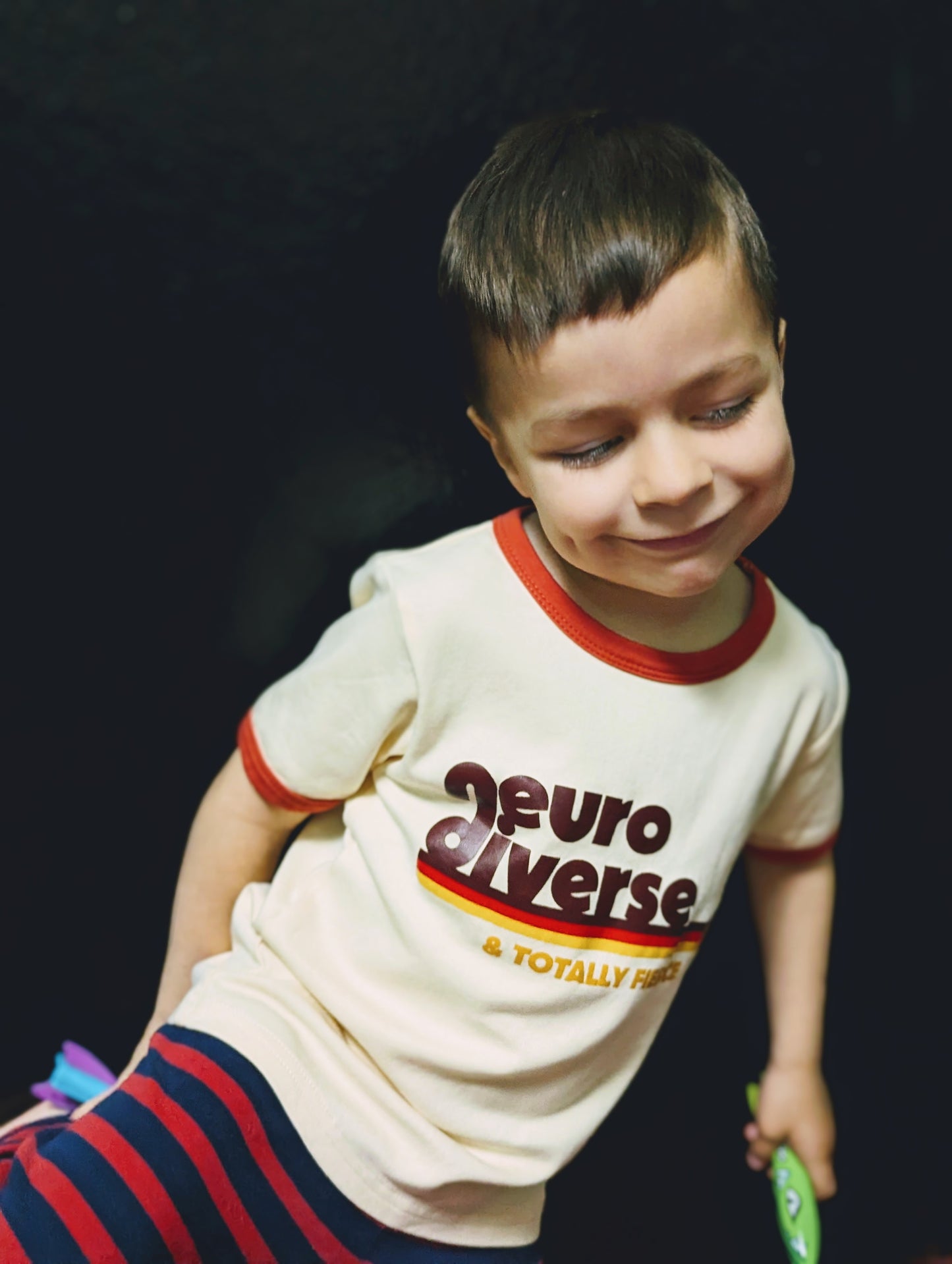 Neuro Diverse & Totally Fierce Kids Ringer Tee