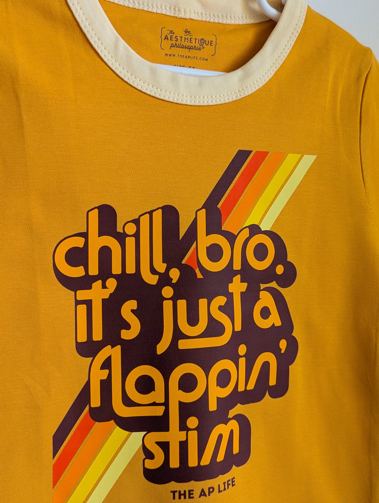 Chill Bro, It's Just a Flappin' Stim - Little Kids' Unisex Ringer Tee