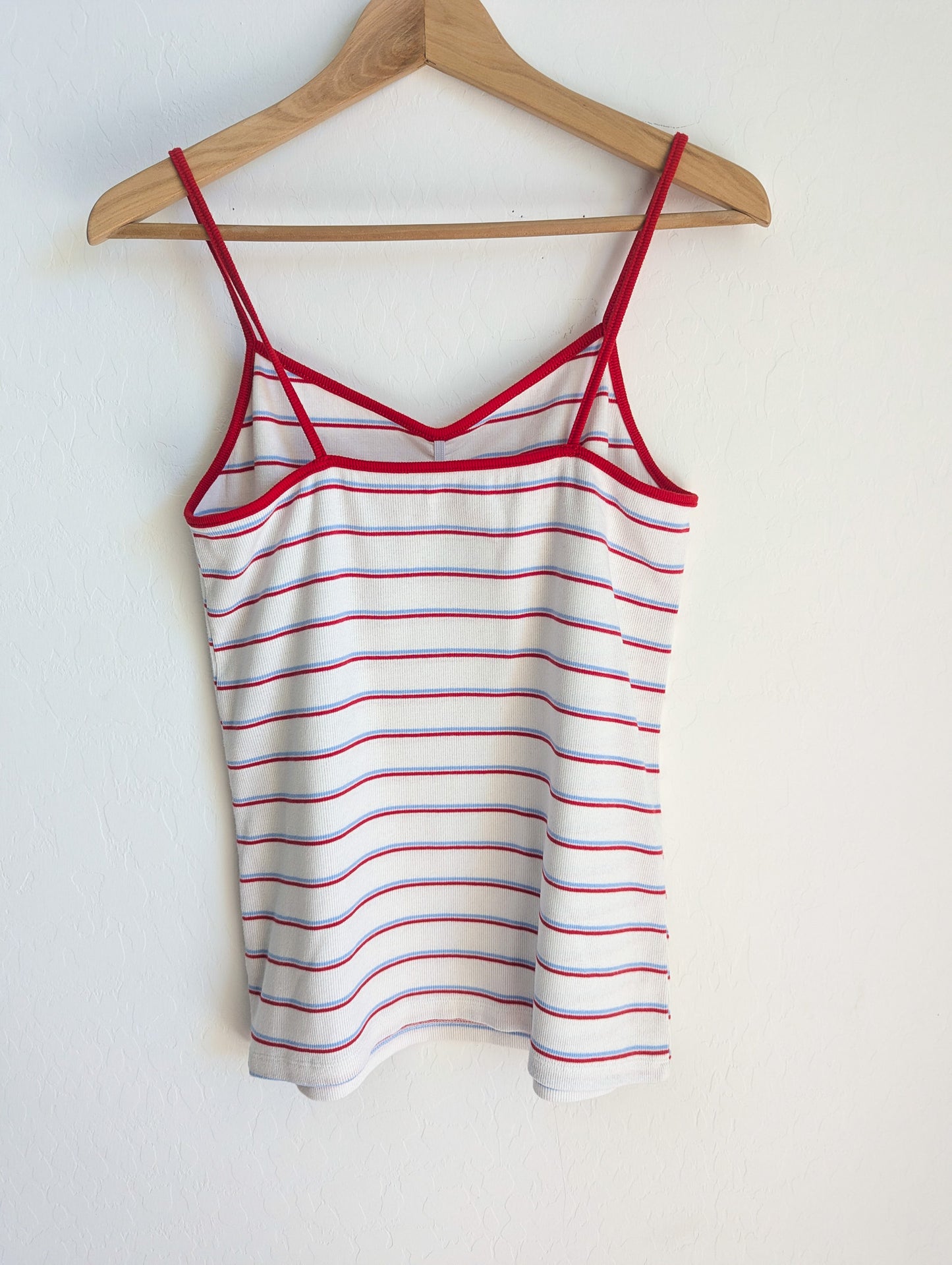 The AP Retro Striped Spaghetti Strap Tank Top - Repurposed Rebels