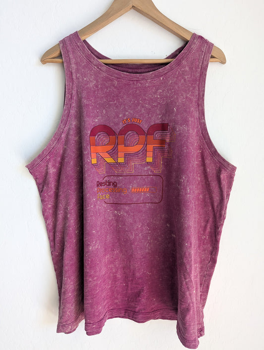 It's Just RPF - Resting Processing Face - Women's Stone-Washed Tank Top - Repurposed Rebels