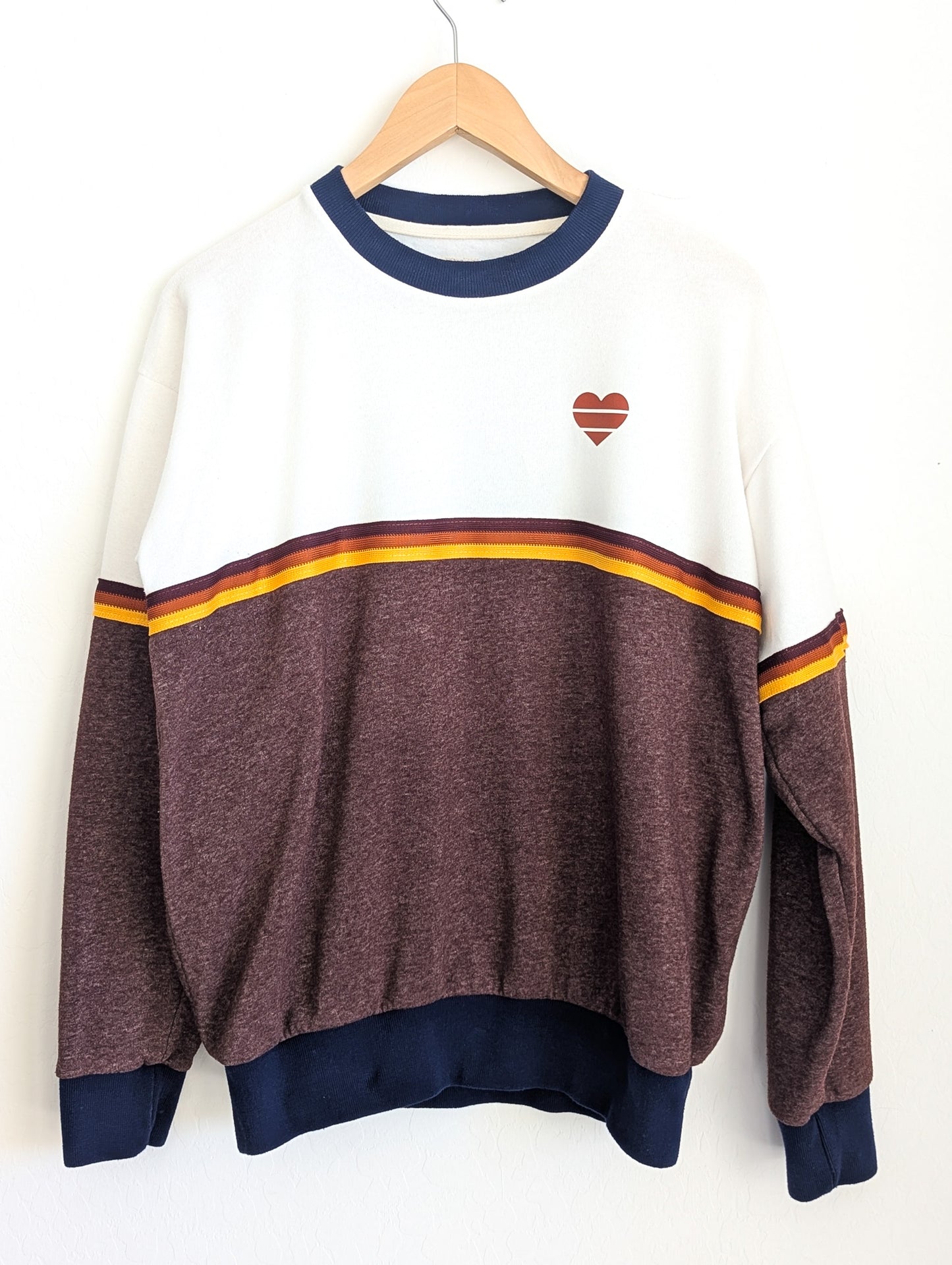 Respect The Spectrum Retro-Vibe Striped Ribbing - Unisex Adult Sweatshirt - Repurposed Rebels