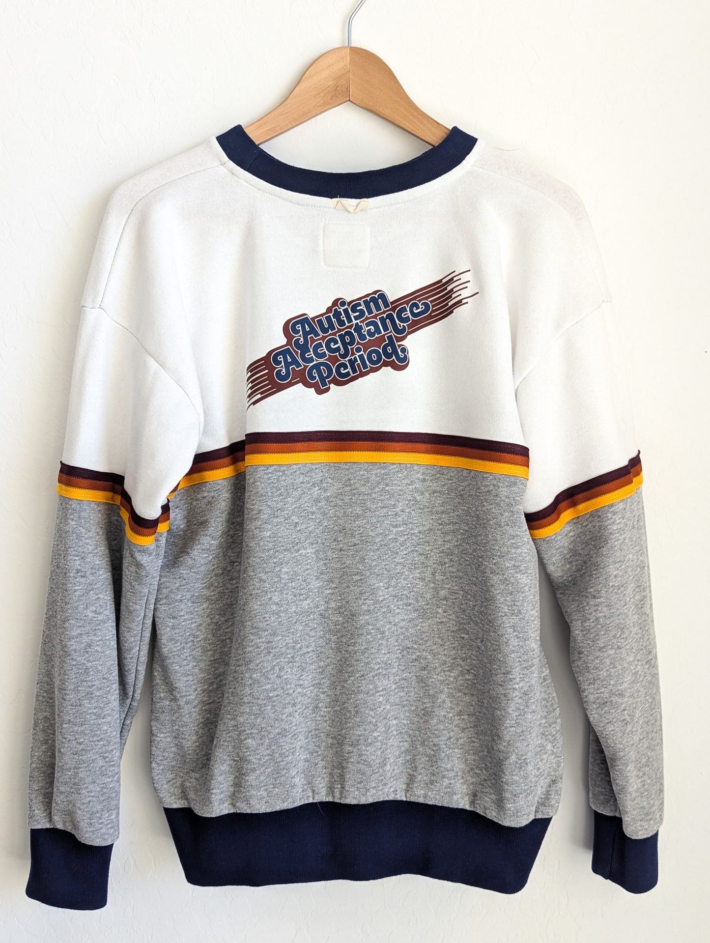 AA - Autism Acceptance Period Unisex Adult Sweatshirt - Repurposed Rebels
