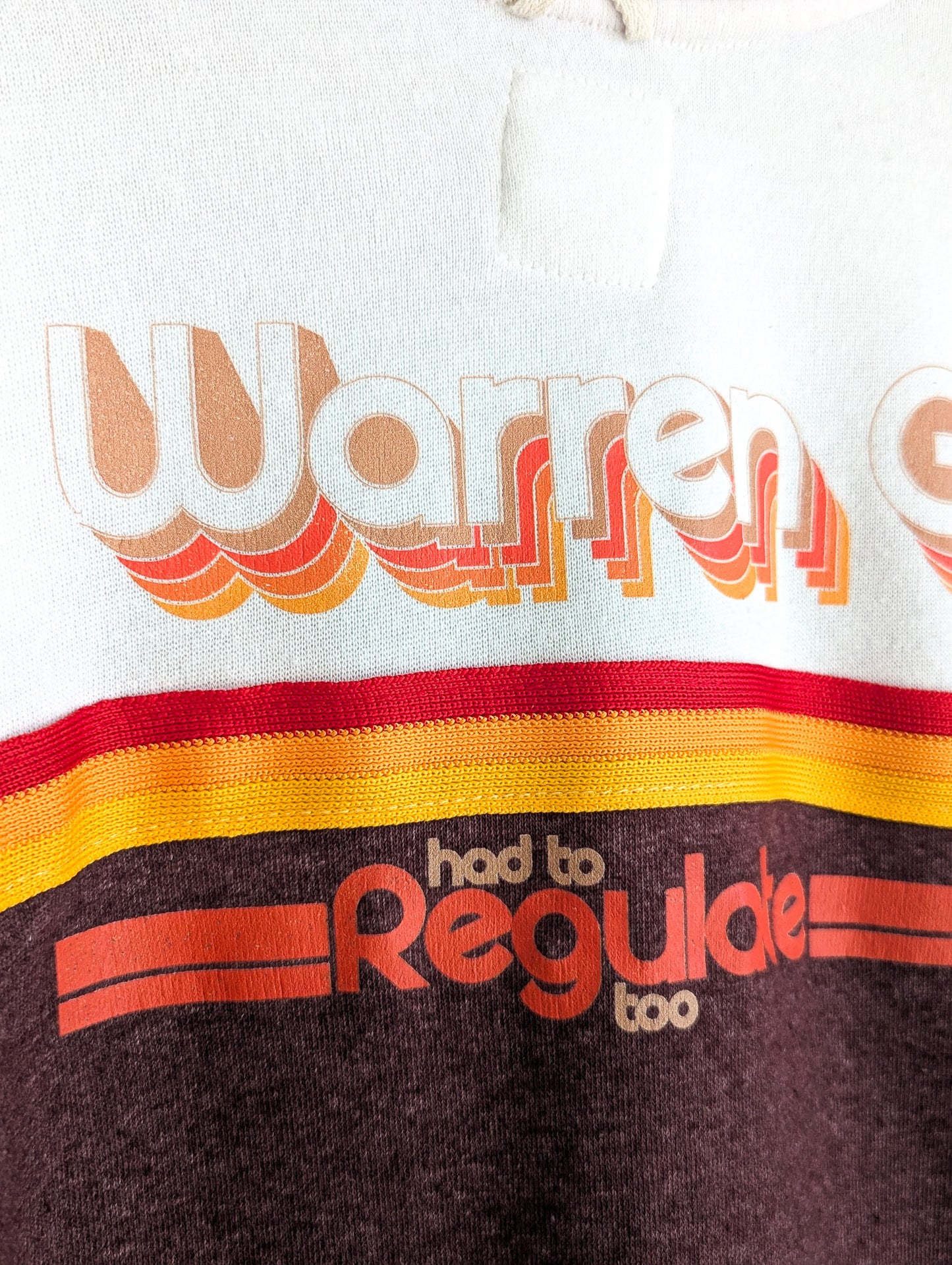 Warren G Had to Regulate Too Retro-Style Sweatshirt with Stripped Ribbing - Repurposed Rebels