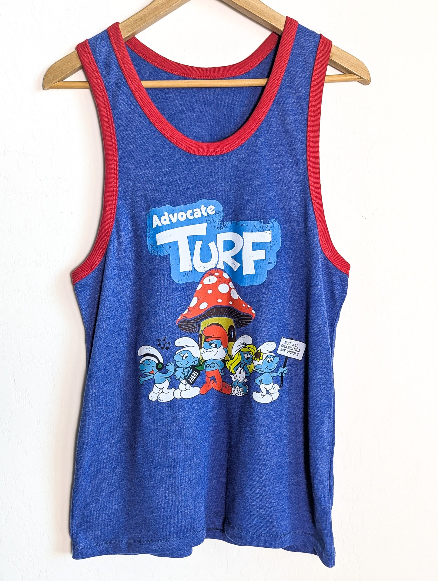 Advocate Turf - Unisex Ringer Raglan Tank Top - Repurposed Rebels