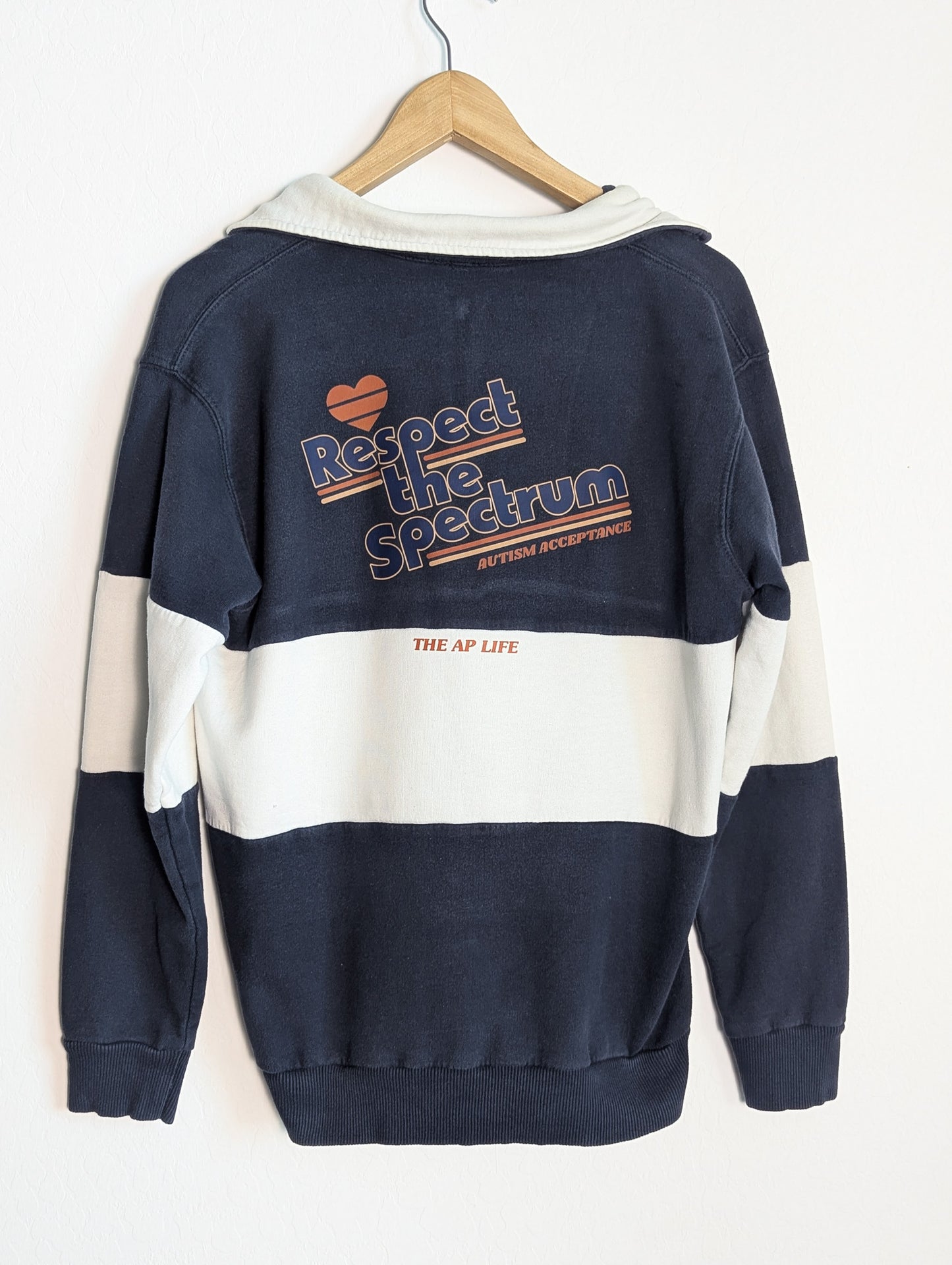 Respect the Spectrum - Autism Acceptance - Quarter-Zip Women's Sweatshirt - Repurposed Rebels
