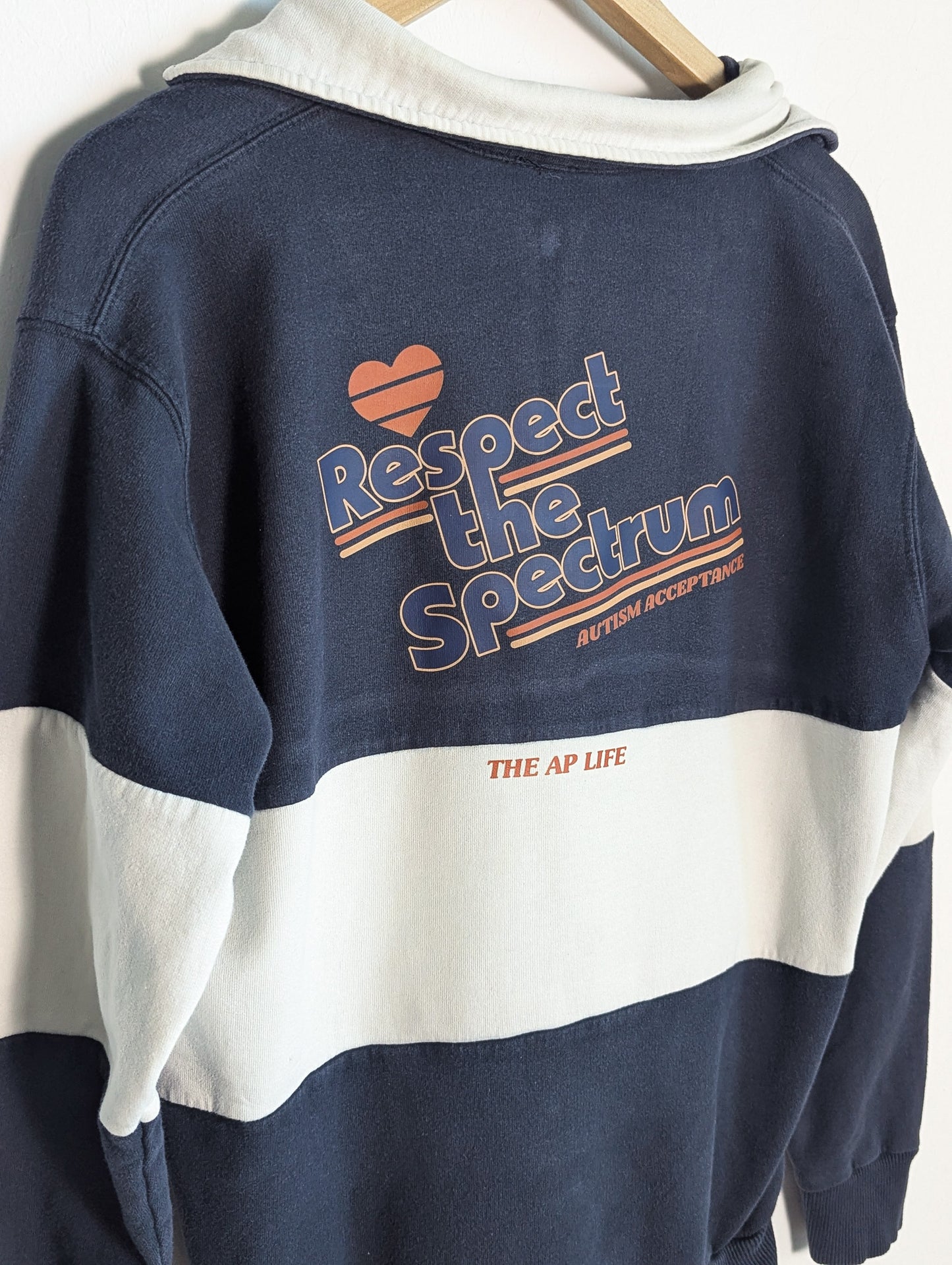 Respect the Spectrum - Autism Acceptance - Quarter-Zip Women's Sweatshirt - Repurposed Rebels