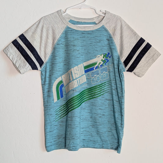 Autism Awarathon - Race to Acceptance - 6/7 Youth Unisex Retro-Style Ringer Tee - Repurposed Rebels (Copy)