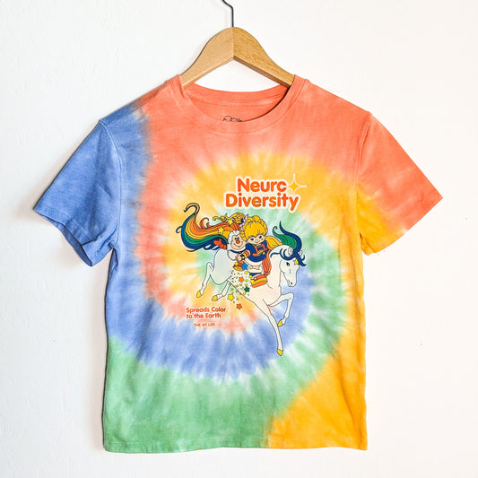 Neurodiversity Spreads Color to the Earth - Youth Unisex Tie-Dye Tee - Repurposed Rebels