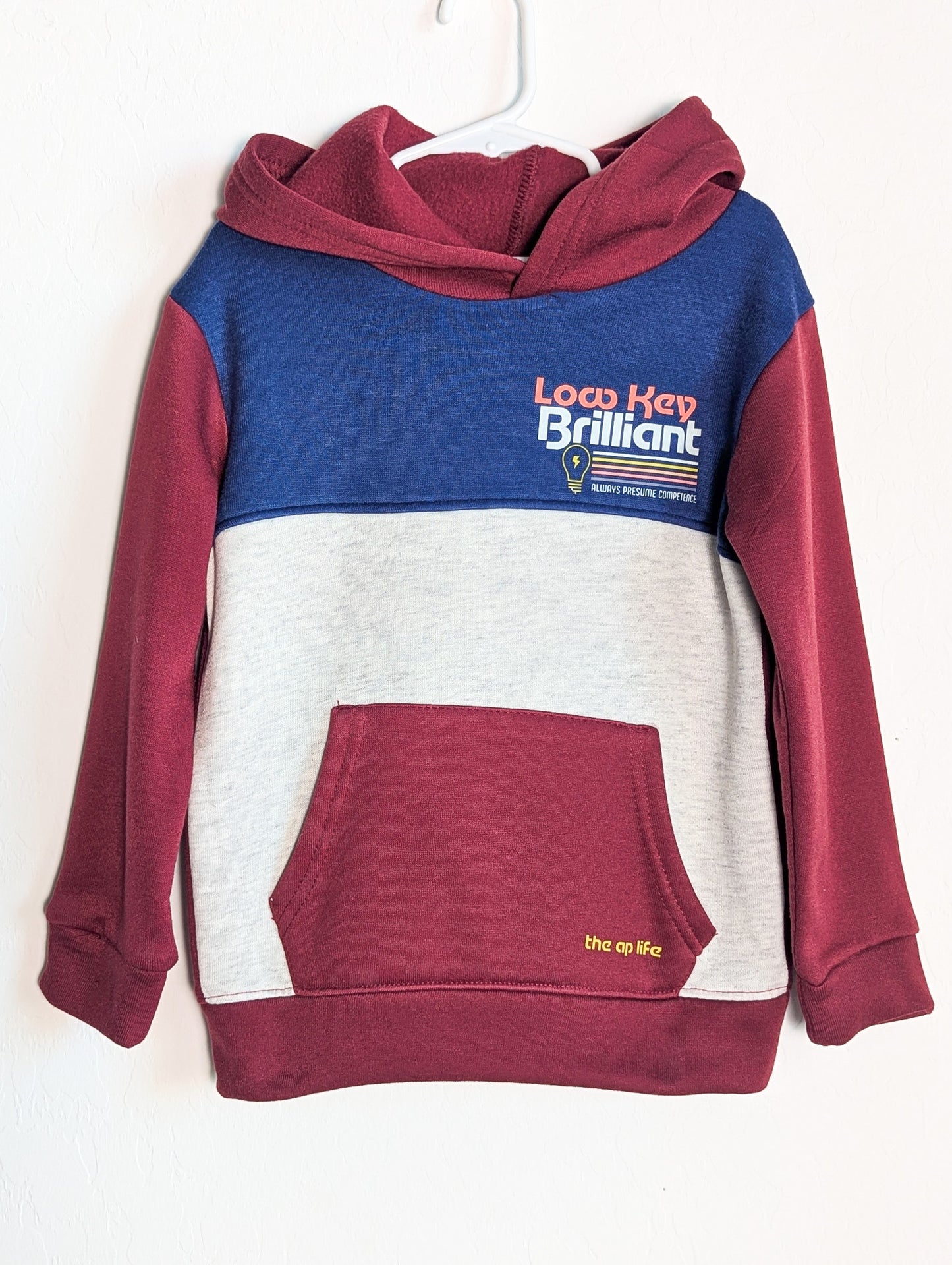 Low Key Brilliant - Always Presume Competence - Kids' 5T Hoodie - Repurposed Rebels