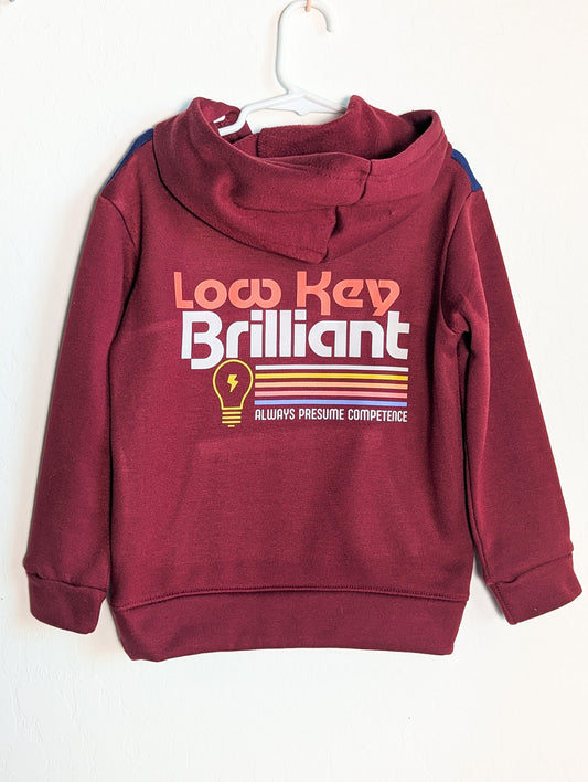 Low Key Brilliant - Always Presume Competence - Kids' 5T Hoodie - Repurposed Rebels