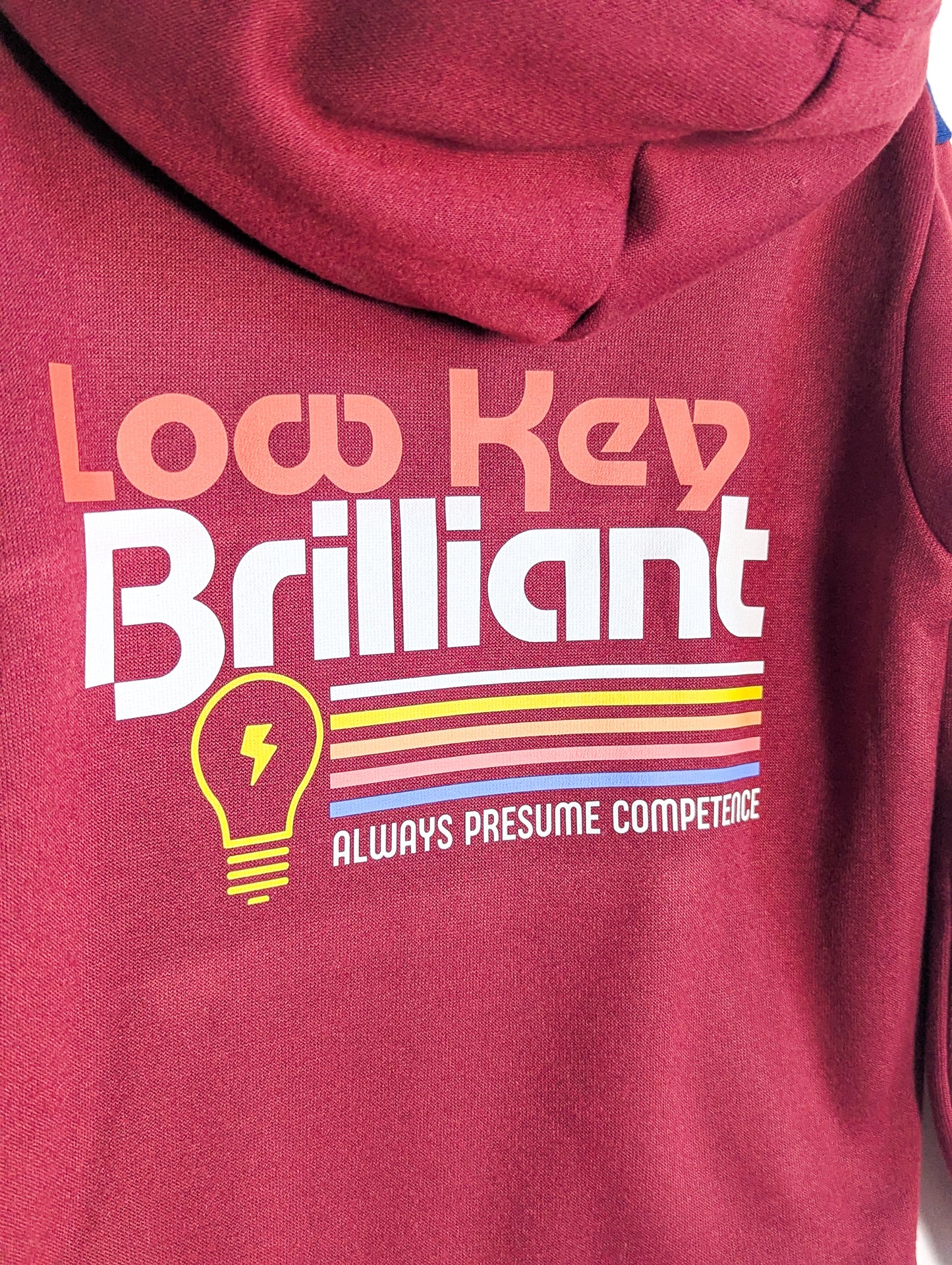 Low Key Brilliant - Always Presume Competence - Kids' 5T Hoodie - Repurposed Rebels