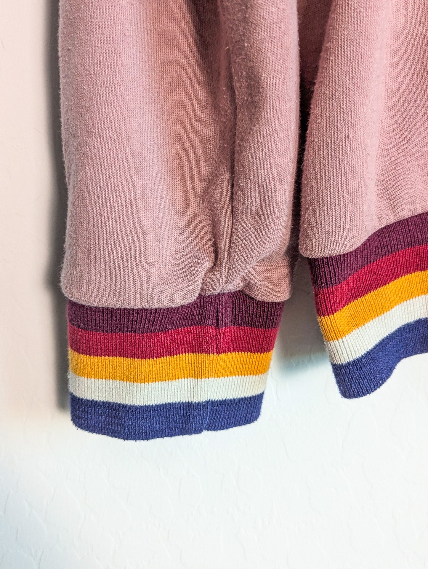 PDA - Autonomy Matters - Adult Unisex Retro-Style Striped Ribbing Sweatshirt - Repurposed Rebels