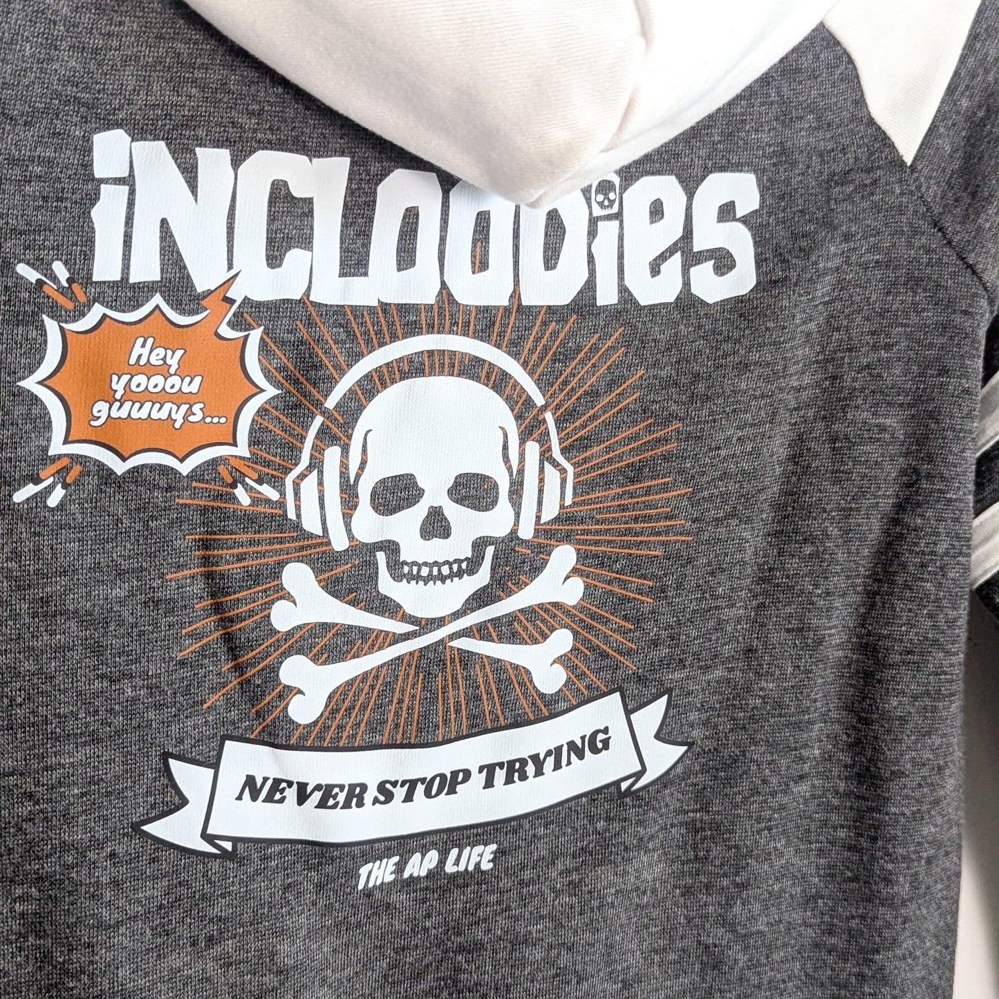 Incloodies Never Stop Trying - Youth Girls' Hoodie - Repurposed Rebels