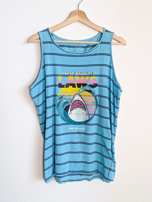 Protect Disability Laws - Women's Striped Tank Top - Repurposed Rebels