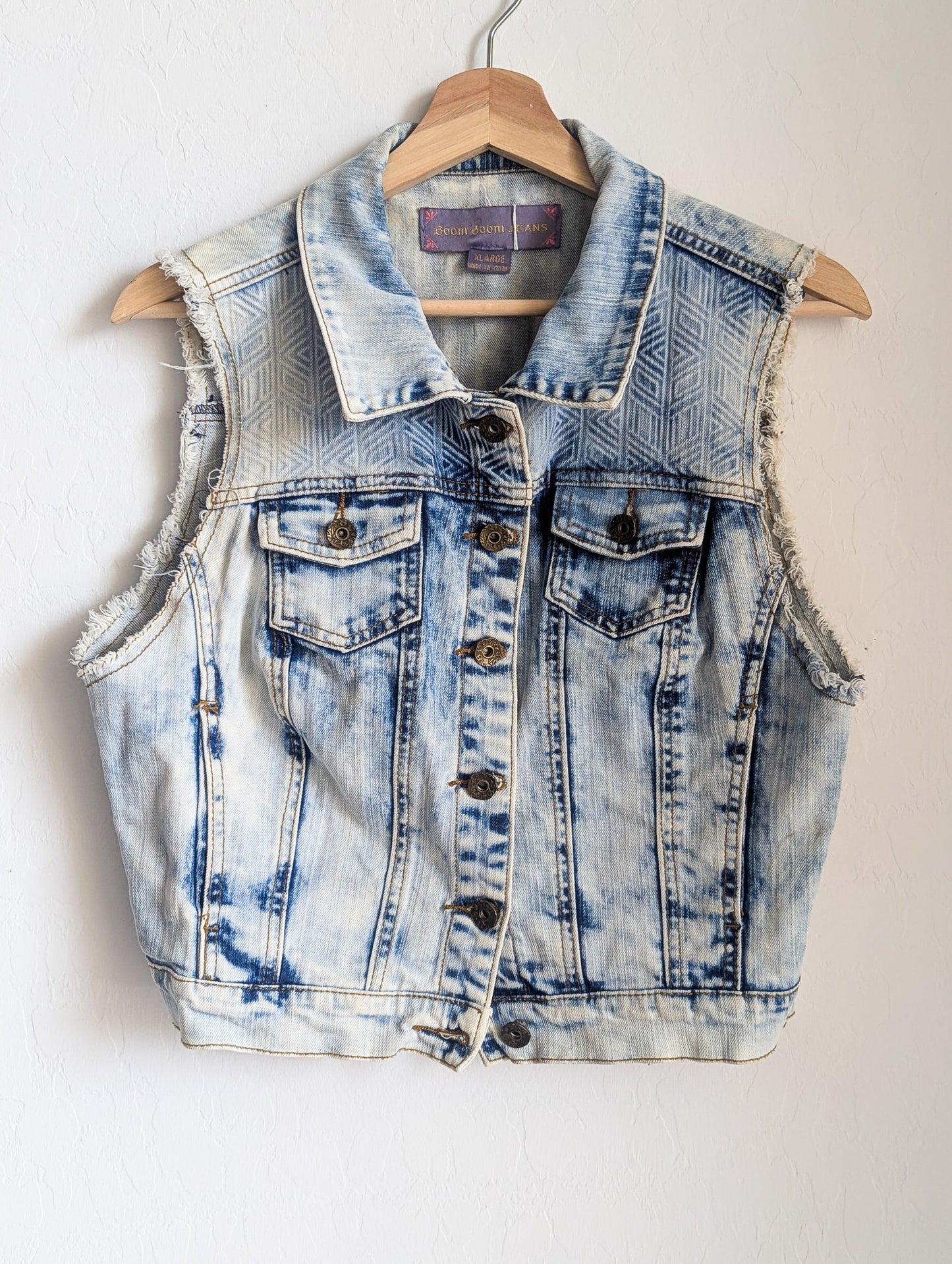 Neurodiversity Rocks - Stone-Washed Denim Women's Vest - Repurposed Rebels