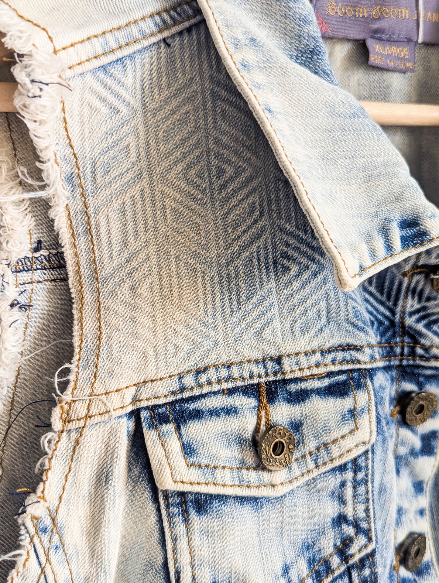 Neurodiversity Rocks - Stone-Washed Denim Women's Vest - Repurposed Rebels
