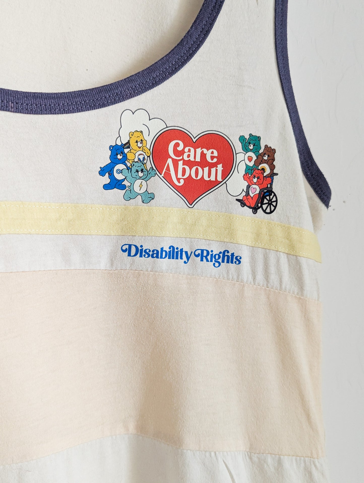 Care About Disability Rights - Women's Ringer Tank Top - Repurposed Rebels