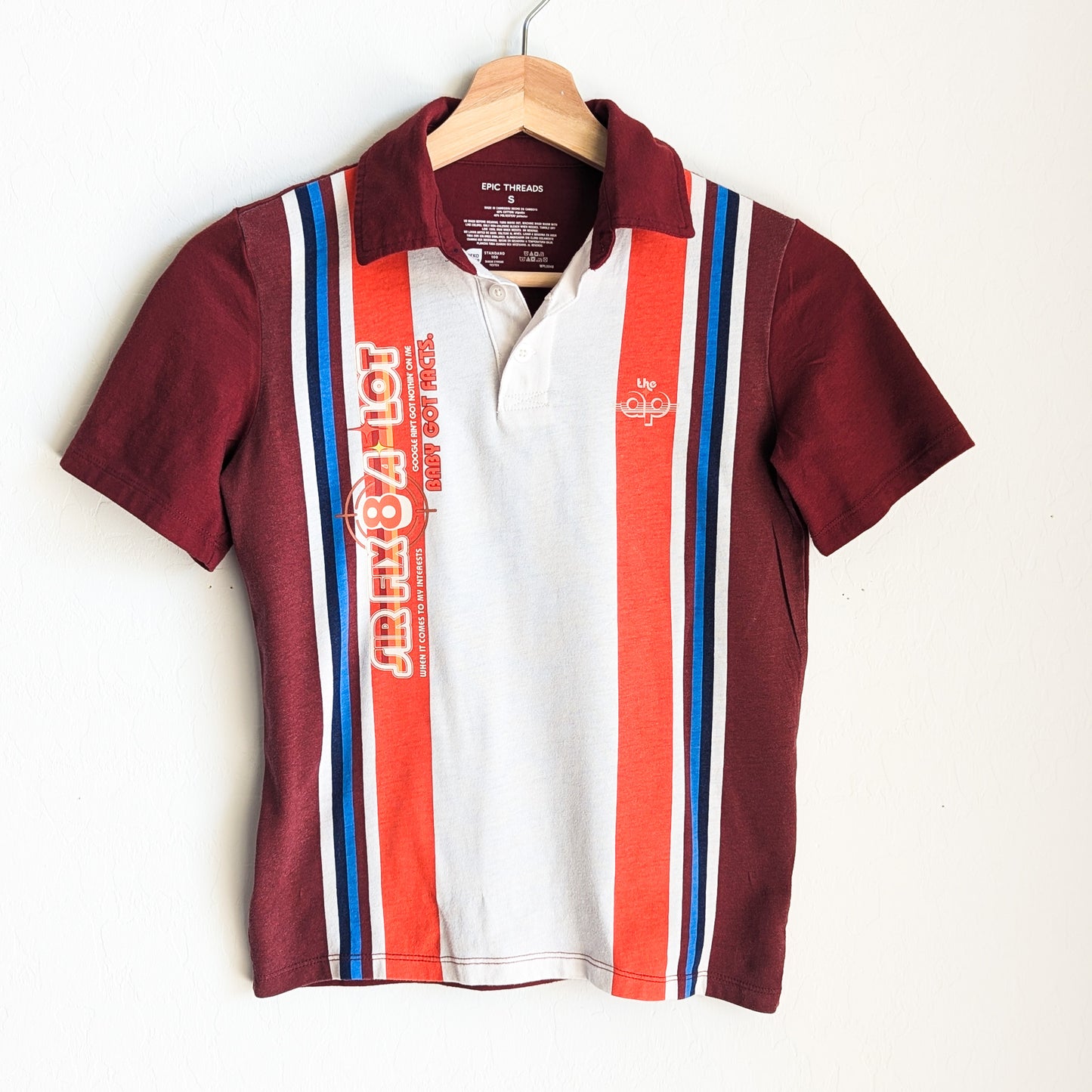 Sir-Fix8-A-Lot - Baby Got Facts - Youth Boys' Retro Style Polo Shirt - Repurposed Rebels
