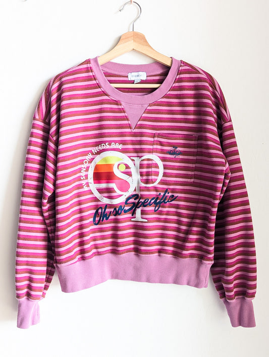 My Sensory Needs Are Oh-So Specific - Women's Striped Sweatshirt - Repurposed Rebels
