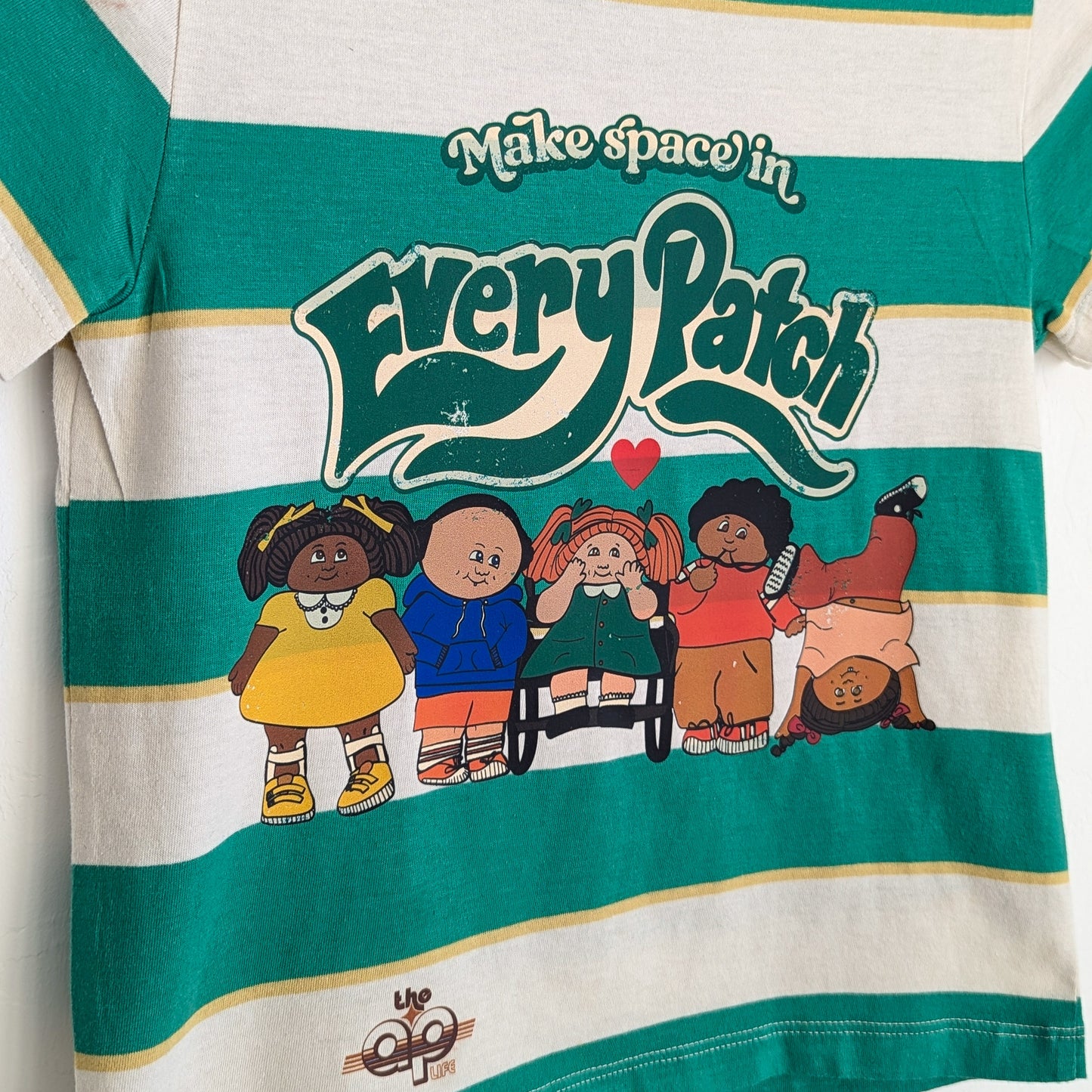 Make Space in Every Patch - Kids' 5T Striped Tee - Repurposed Rebels