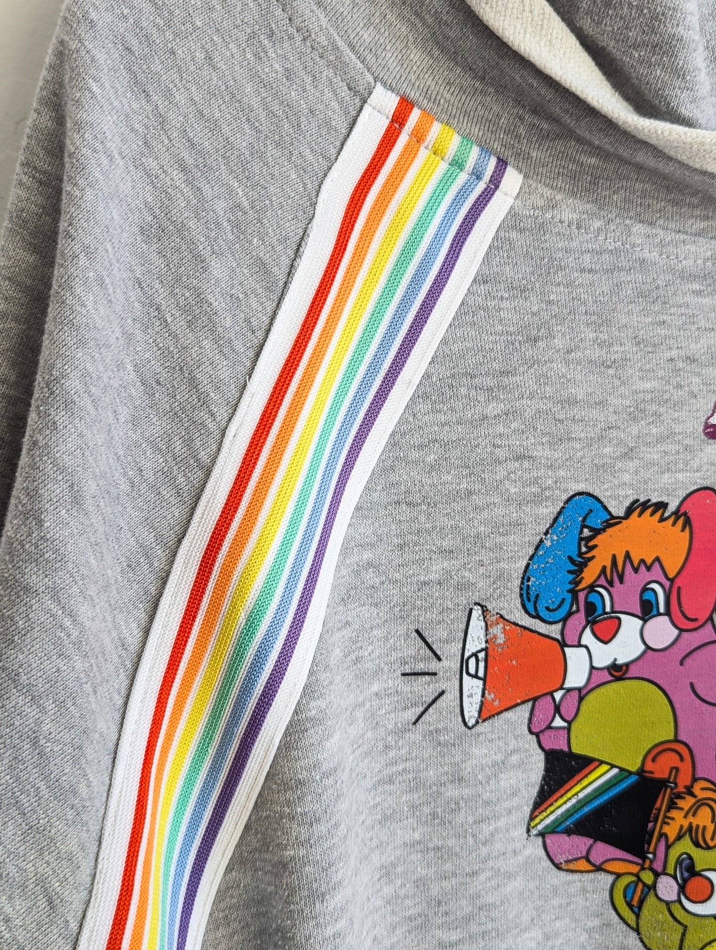 Advocates Pop-Off - Women's Hoodie with Rainbow Trim - Repurposed Rebels