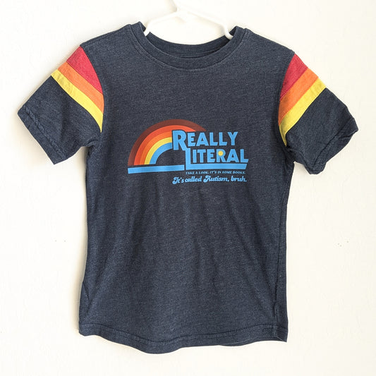 Really Literal - Kids 4/5 Colorblock Tee - Repurposed Rebels