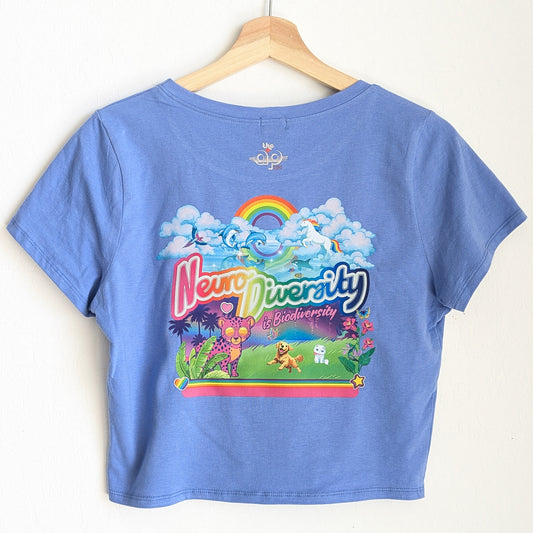 Neurodiversity is Biodiversity - Women's Baby Tee XL - Repurposed Rebels