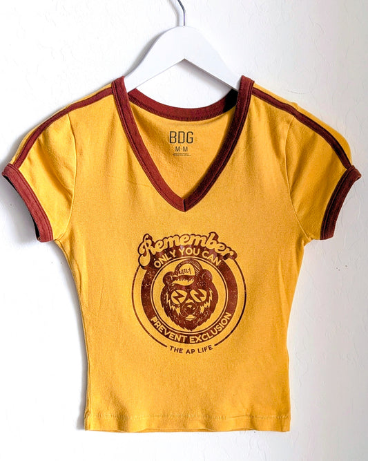 Remember, Only You Can Prevent Exclusion - Women's Baby Tee M - Repurposed Rebels