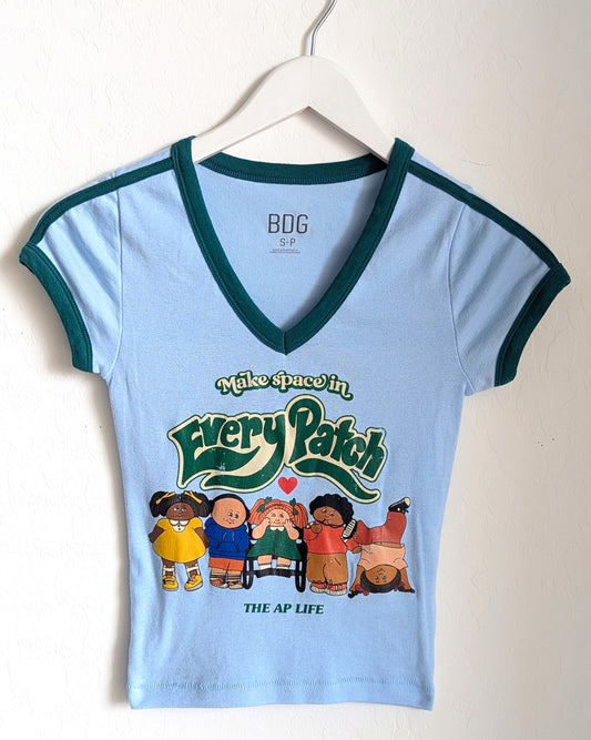 Make Space in Every Patch - Women's Baby Tee S - Repurposed Rebels