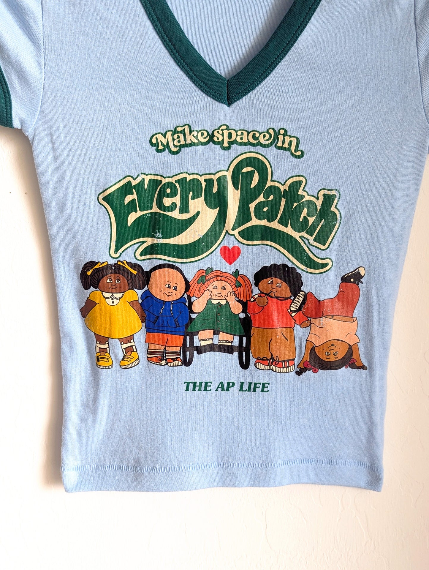 Make Space in Every Patch - Women's Baby Tee S - Repurposed Rebels