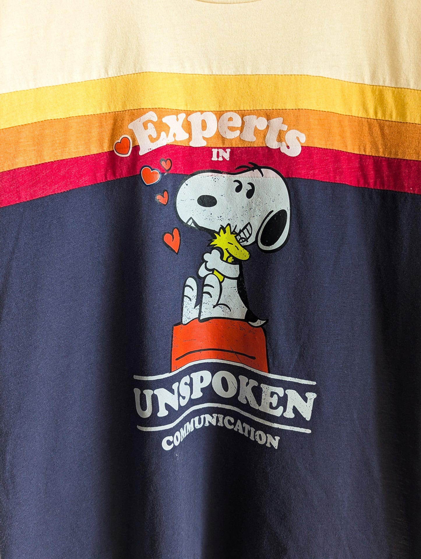 Experts in Unspoken Communication - Adult Unisex Colorblock Tee (L) - Repurposed Rebels