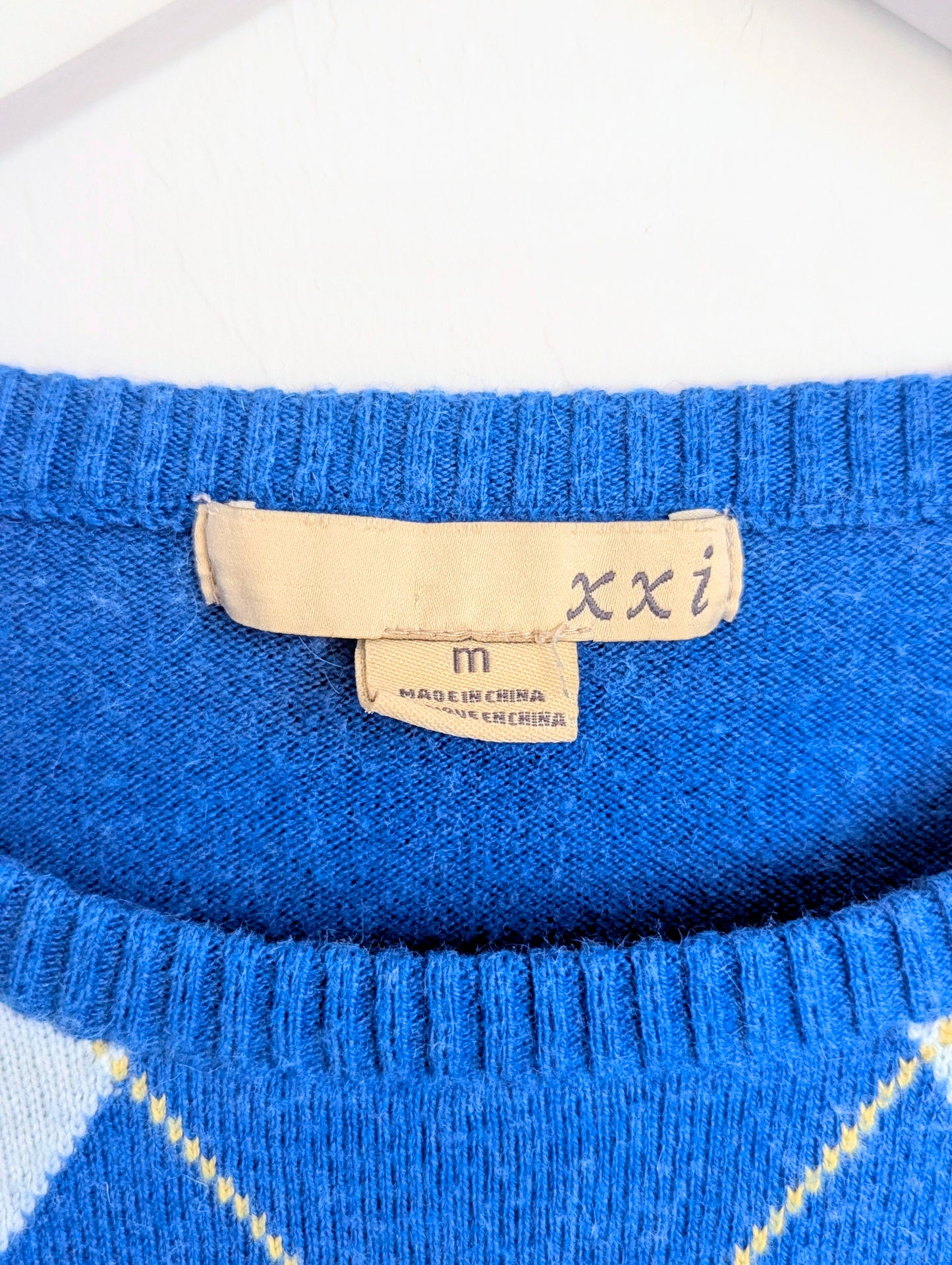 Neurotype Hype Girl - Women's Fitted Argyle Sweater (M) - Repurposed Rebels