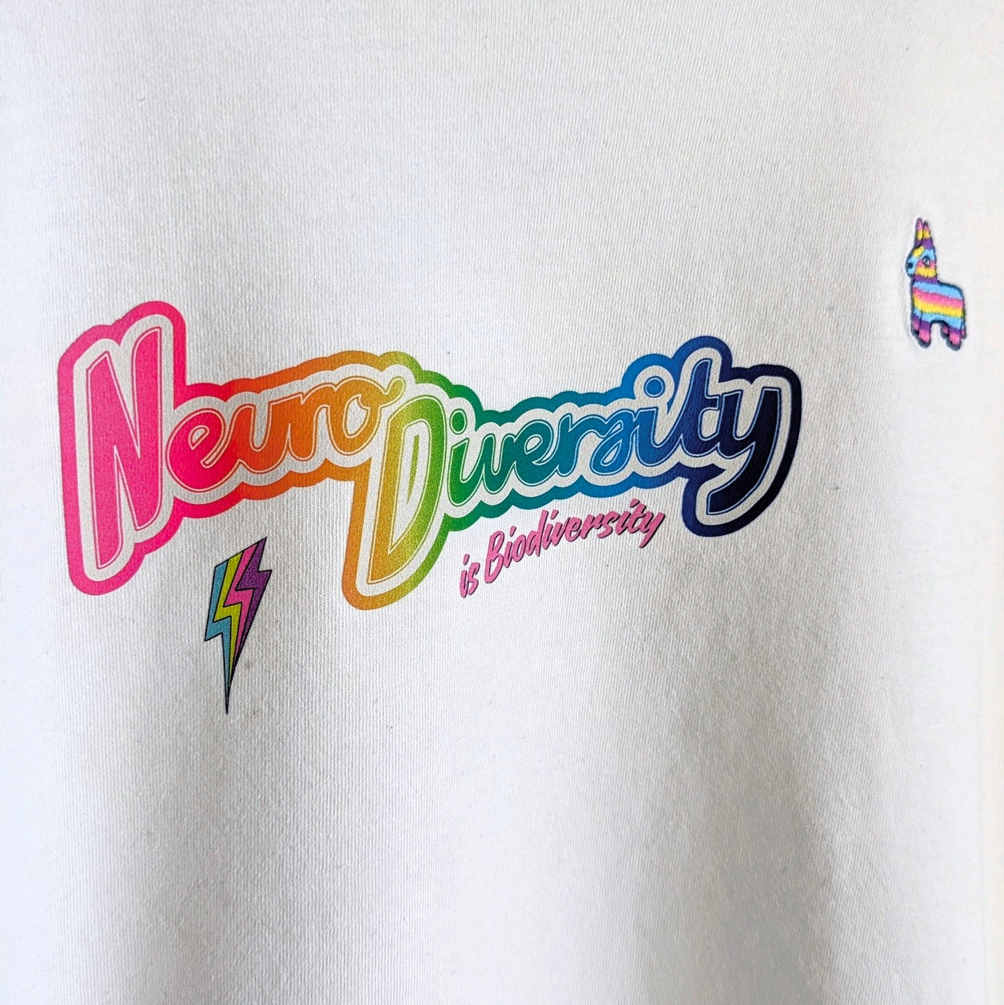 Neurodiversity is Biodiversity - Women's Boxy Cropped Tee (M) - Repurposed Rebels