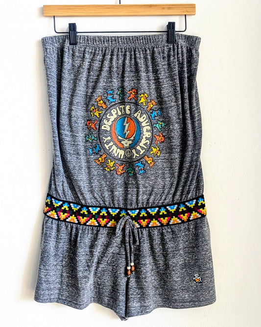 Unity Despite Adversity - Women's Strapless Romper (XS-S) - Repurposed Rebels