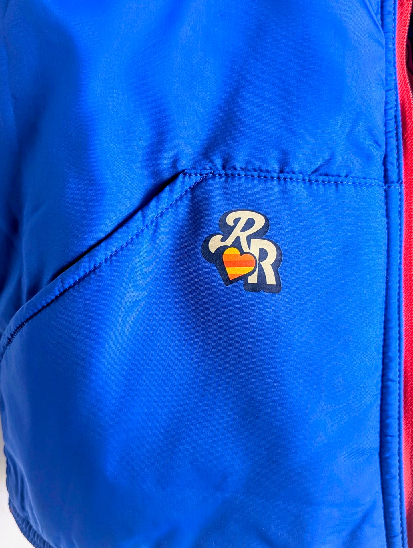 Reversible Rainbow Vest - Care About Disability Rights + Neurodiversity Spreads Color to the Earth - Adult Unisex (M) Puffer Vest - Repurposed Rebels