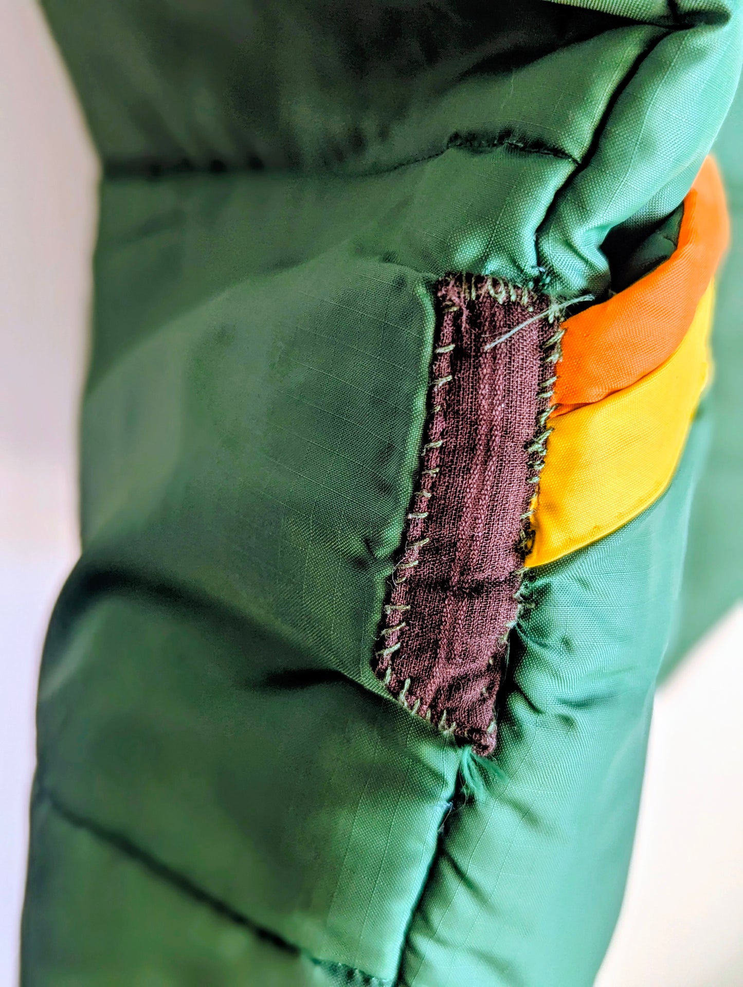 IDEA - 1975 - Adult Unisex (M) Dark Green Puffer Vest - Repurposed Rebels