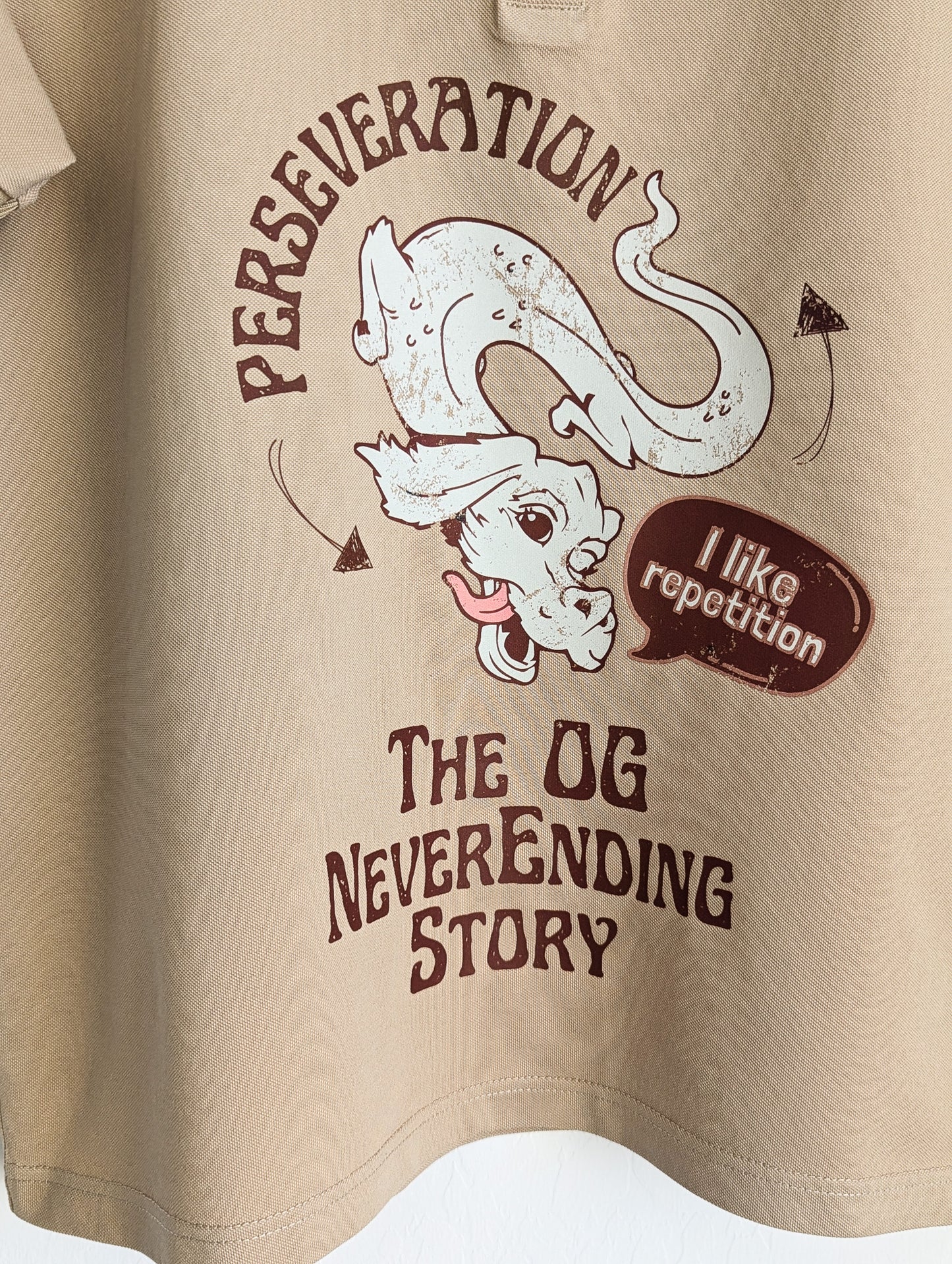 Perseveration - The OG Neverending Story - Women's Boxy Polo (S/M) - Repurposed Rebels