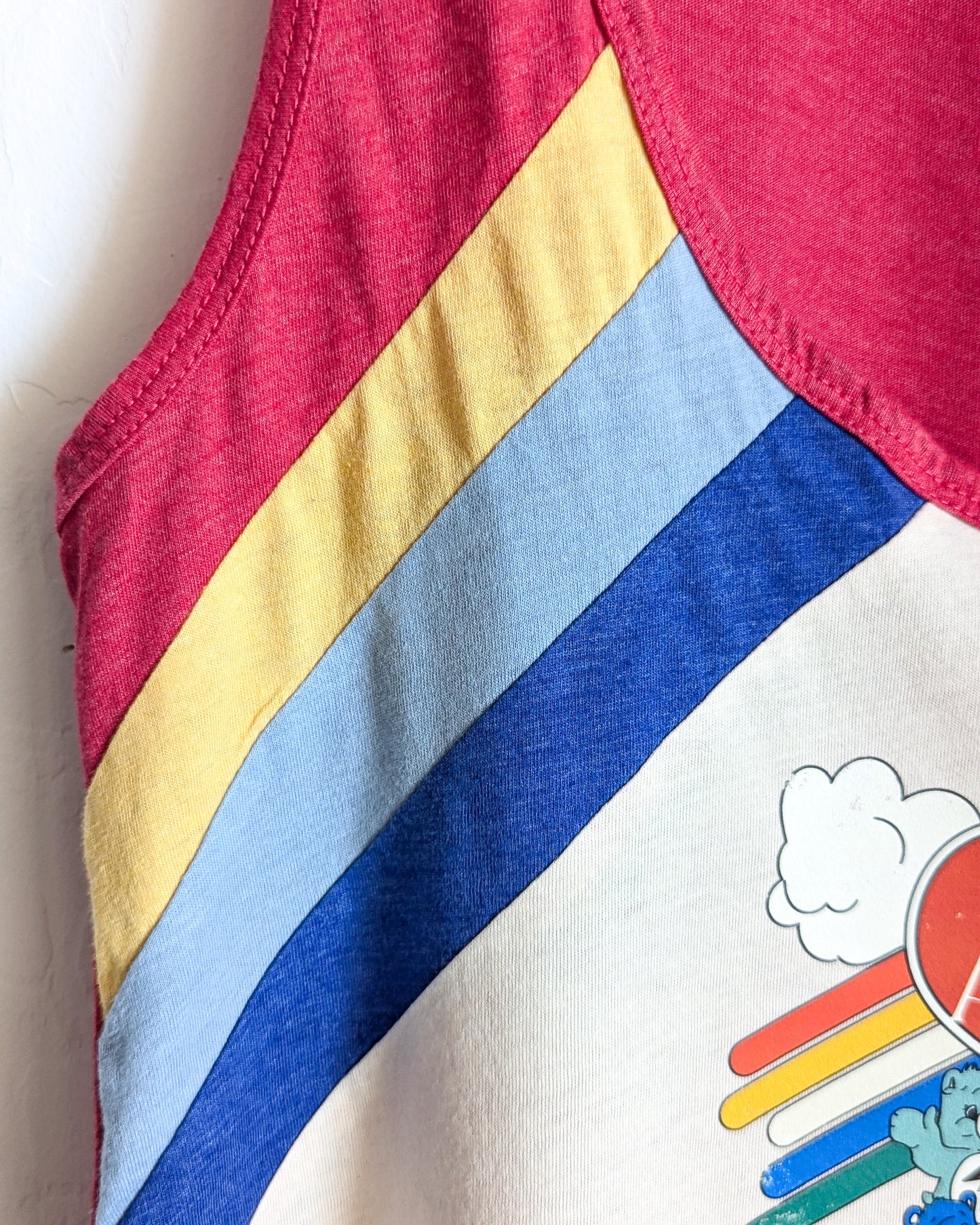 Care About Disability Rights - Women's Diagonal Striped Ringer Tank Top - Repurposed Rebels