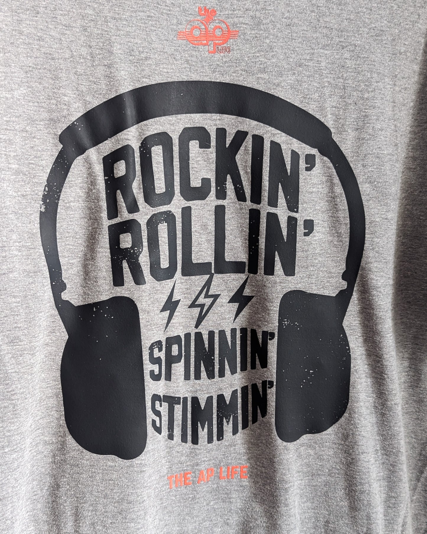 Rockin' Rollin' Spinnin' Stimmin' - Adult Unisex Ringer Tee (XL) - Repurposed Rebels